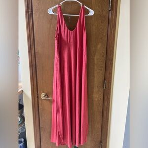 Halara U Neck Split Flowy Maxi